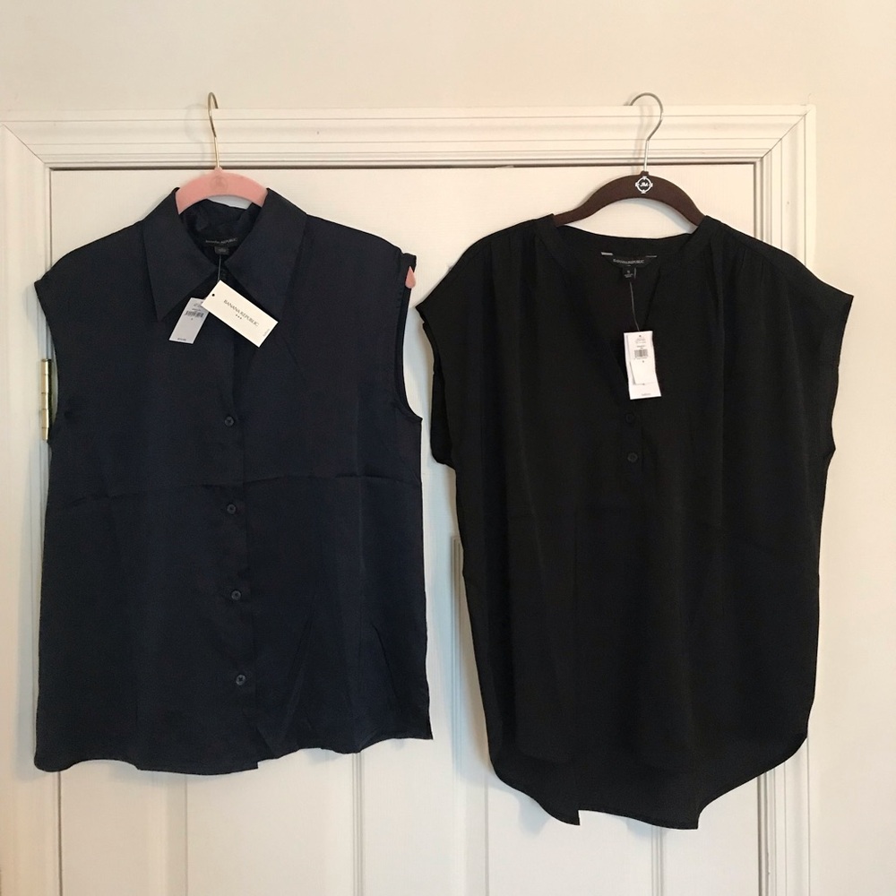 NWT Banana Republic Bundle! Dolman Sleeve Blouse & Collared Sleeveless Tank Top